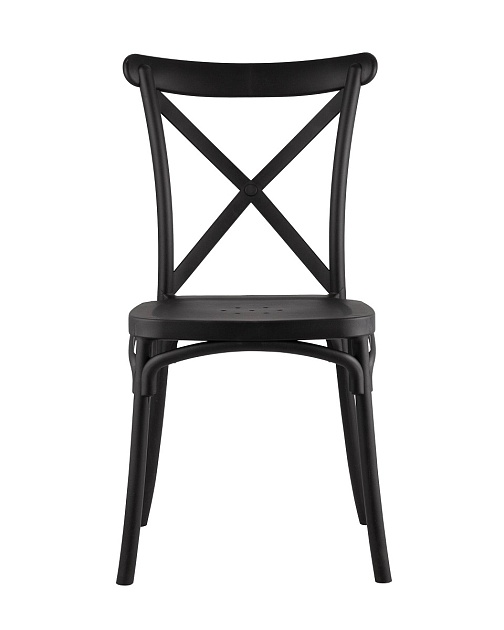 Кухонный стул Stool Group Кроссбэк пластиковый черный Y030 black изображение 3 Кухонный стул Stool Group Кроссбэк пластиковый черный Y030 black Фото № 3