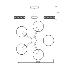 Потолочная люстра Escada Banjo 679/5P White 1