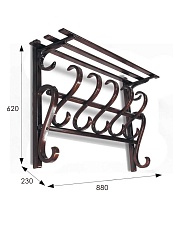 Настенная вешалка Мебелик В 7Н 001932 2