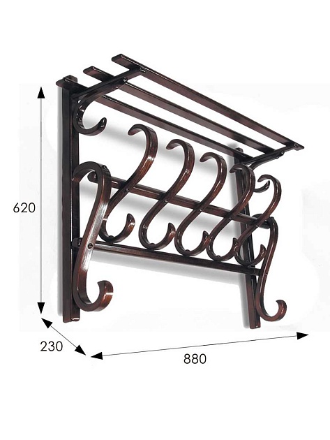 Настенная вешалка Мебелик В 7Н 001932 изображение 3 Настенная вешалка Мебелик В 7Н 001932 Фото № 3