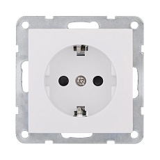 Розетка LK Studio с з/к, со шторками (белый) LK80 843204-1 1