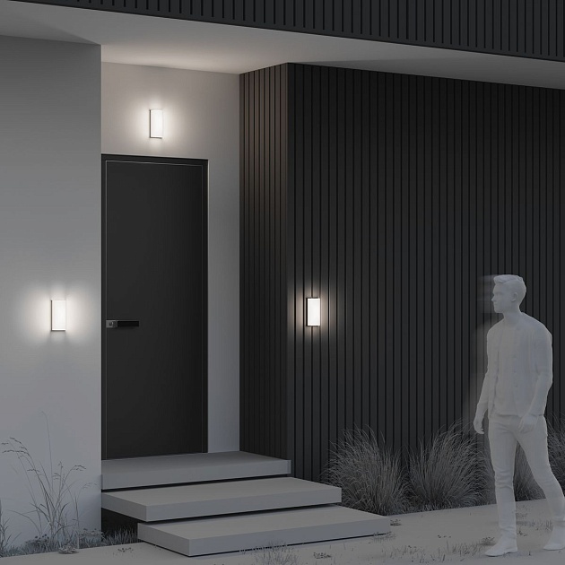 Уличный настенный светодиодный светильник Maytoni Badd O454WL-L10GF3K1 Фото № 8