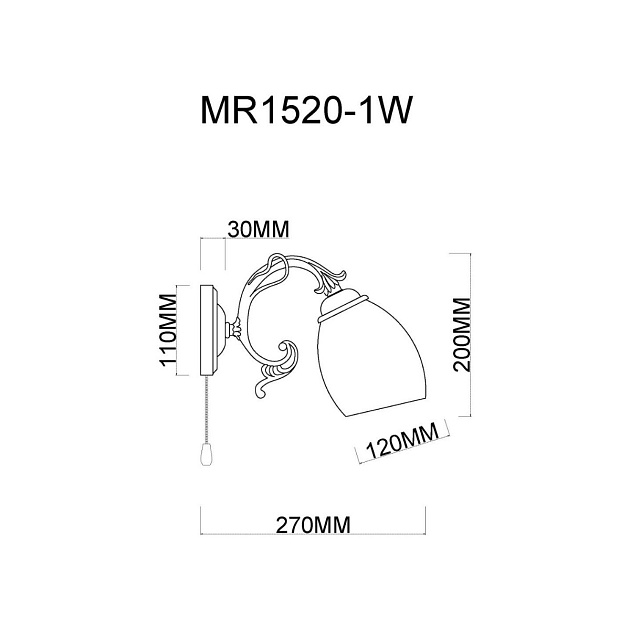 Бра MyFar Biene MR1520-1W изображение 2 Бра MyFar Biene MR1520-1W Фото № 2