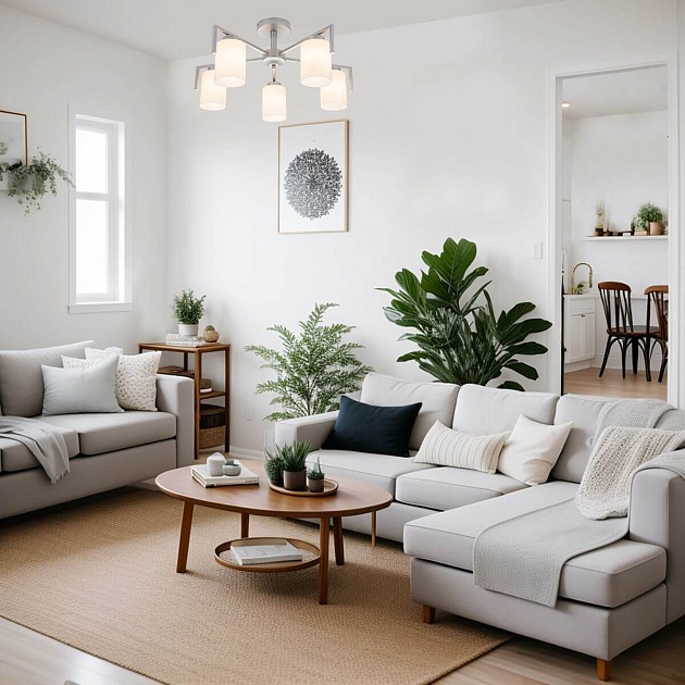 Потолочная люстра Escada Style 1142/5P Silver Фото № 6