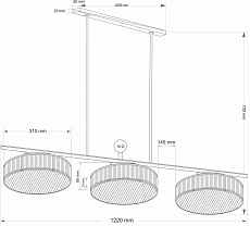 Подвесной светильник KUTEK LAVONE LAV-ZWL-9(P)310 2