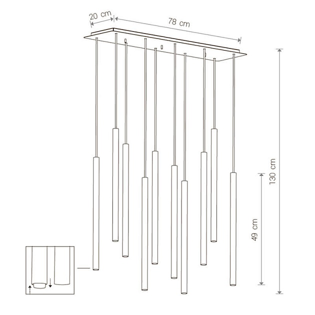 Подвесная люстра Nowodvorski Laser 8923 Фото № 2