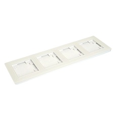 Рамка 4-постовая Stekker Катрин белый матовый GFR00-7004-01M 49597 5