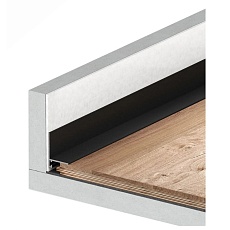 Теневой плинтус FerGipps черный ЛП 20 УТ000002543 1