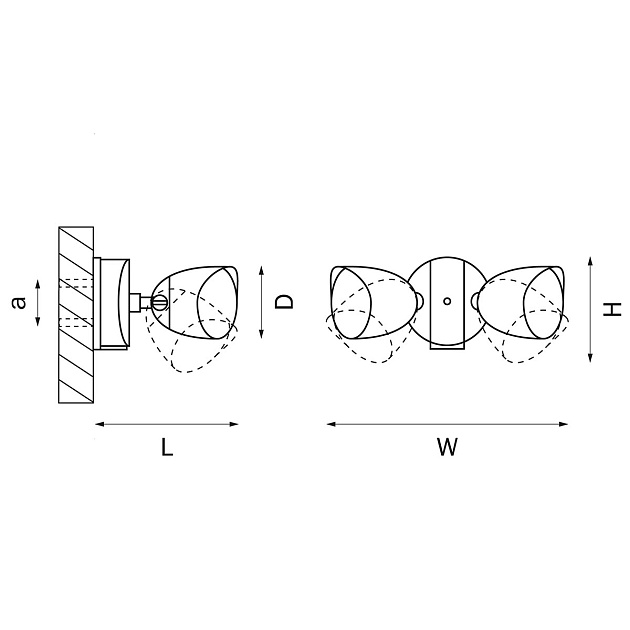 Уличный настенный светодиодный светильник Lightstar Diva 374237 Фото № 2