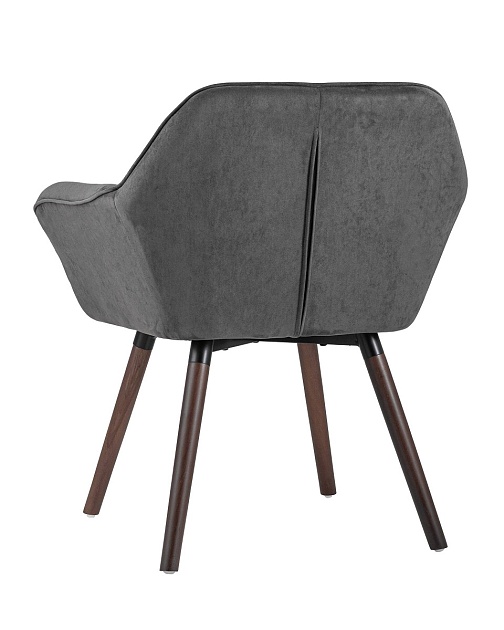 Кресло Stool Group Брайан замша темно-серый BRUYNE HY-54 изображение 5 Кресло Stool Group Брайан замша темно-серый BRUYNE HY-54 Фото № 5
