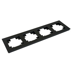 Рамка 4-постовая Stekker Катрин черный матовый GFR00-7004-05М 49603 3