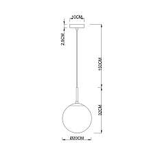 Подвесной светильник Arte Lamp Volare A1563SP-1BK 1