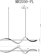 Подвесной светодиодный светильник MyFar Marry MR2050-PL 1
