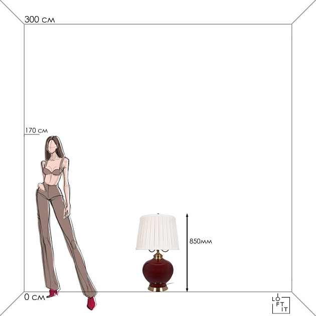 Настольная лампа Loft IT Ruby 10267T/L Фото № 3