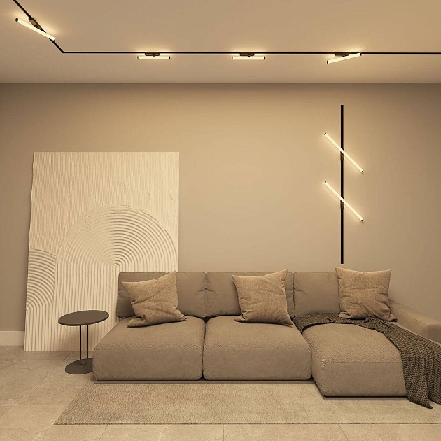 Трековый светодиодный светильник Denkirs Strom DK6438-BK изображение 5 Трековый светодиодный светильник Denkirs Strom DK6438-BK Фото № 5