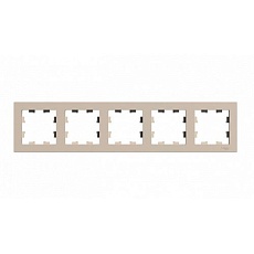 Рамка 5-постовая Systeme Electric AtlasDesign песочный ATN001205 1