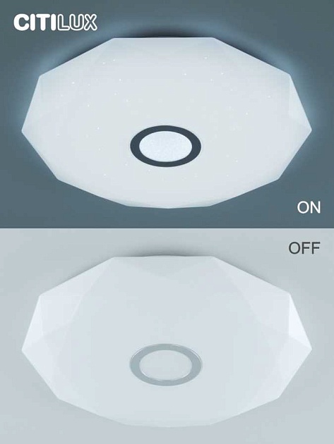 Потолочный светодиодный светильник Citilux Диамант Смарт CL713A80G изображение 15 Потолочный светодиодный светильник Citilux Диамант Смарт CL713A80G Фото № 15