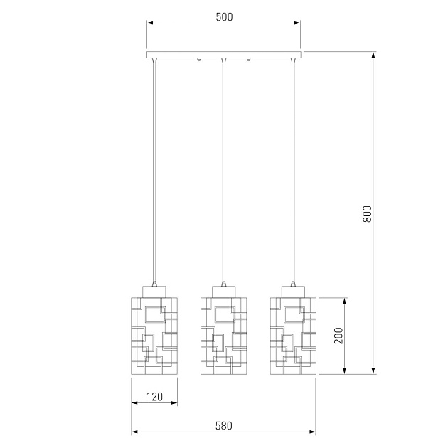 Подвесной светильник Eurosvet 50002/3 хром изображение 2 Подвесной светильник Eurosvet 50002/3 хром Фото № 2