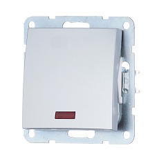 Выключатель LK Studio 1-кл., c индикатором (схема 1L) 16 A, 250 B (серебристый металлик) LK60 860203-1 2