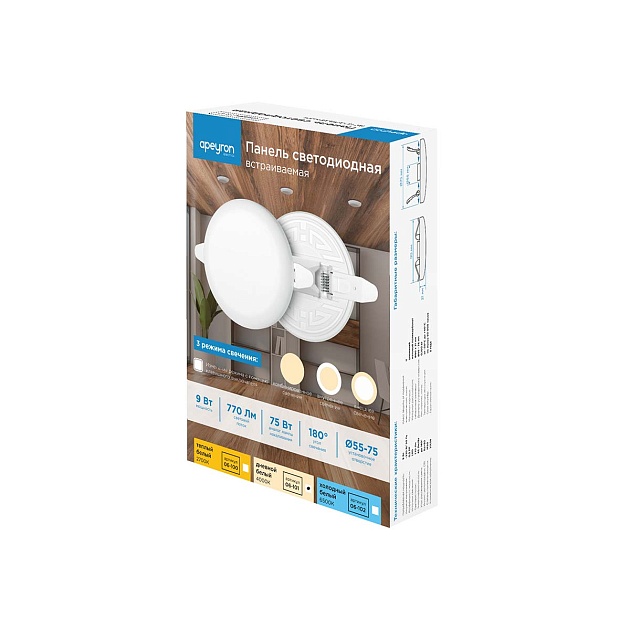 Светодиодная панель безрамочная Apeyron 06-101 изображение 18 Светодиодная панель безрамочная Apeyron 06-101 Фото № 18