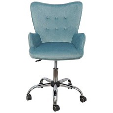 Поворотное кресло AksHome Bella голубой, велюр 77321 4