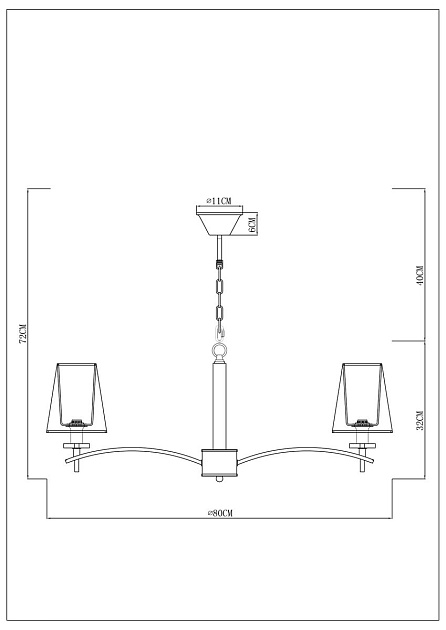 Подвесная люстра Arte Lamp Kensington A4098LM-8CC Фото № 2