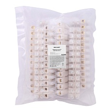 Клеммная винтовая колодка KВ-35 10-35, ток 80 A, полиэтилен белый REXANT (10 шт./уп.) 07-5035 1