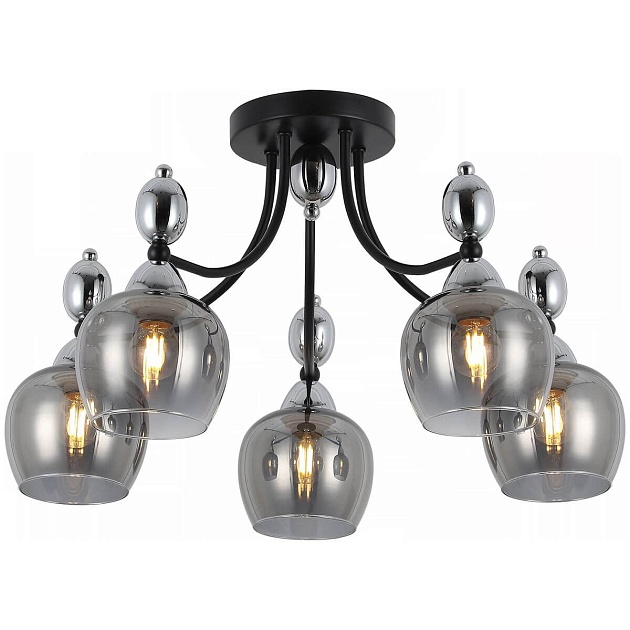 Потолочная люстра Illumico IL8258-5COU-79 BK CR изображение 1 Потолочная люстра Illumico IL8258-5COU-79 BK CR Фото № 1