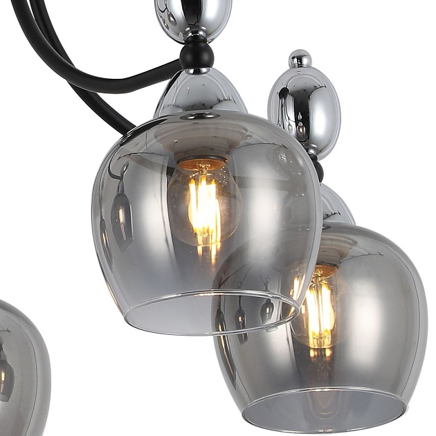 Потолочная люстра Illumico IL8258-5COU-79 BK CR изображение 3 Потолочная люстра Illumico IL8258-5COU-79 BK CR Фото № 3