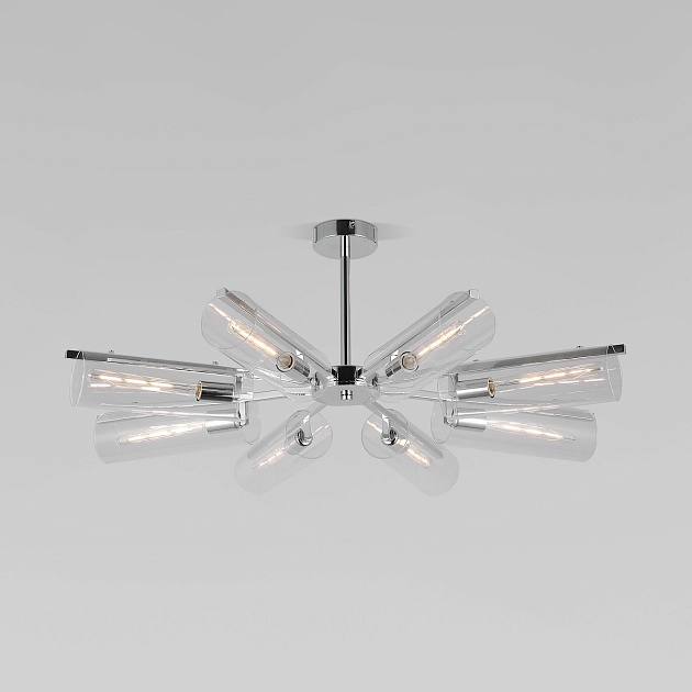 Потолочная люстра Eurosvet Trompeta 70144/8 хром изображение 1 Потолочная люстра Eurosvet Trompeta 70144/8 хром Фото № 1