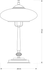 Настольный светильник KUTEK San Marino Klosz SAN-LG-1(P)CR 2