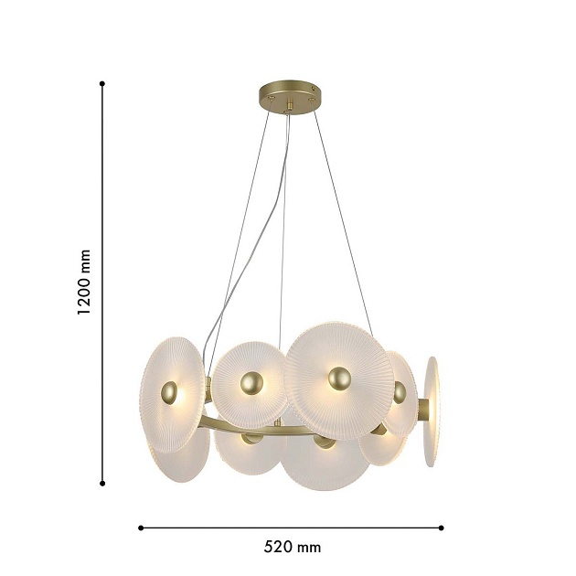 Подвесная светодиодная люстра F-Promo Arctium 4605-8P изображение 2 Подвесная светодиодная люстра F-Promo Arctium 4605-8P Фото № 2