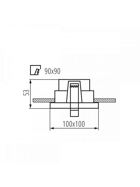 Встраиваемый светильник Kanlux Reul DTL W/W 33660 Фото № 2