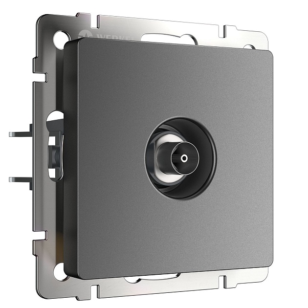 ТВ-розетка оконечная Werkel графит W1183064 4690389194481 Фото № 1