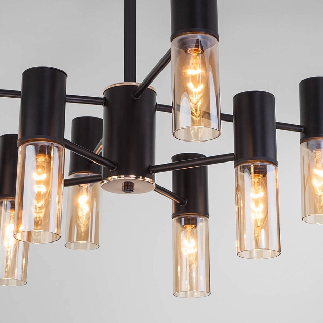 Подвесная люстра Eurosvet Tesoro 70125/8 черный Фото № 3