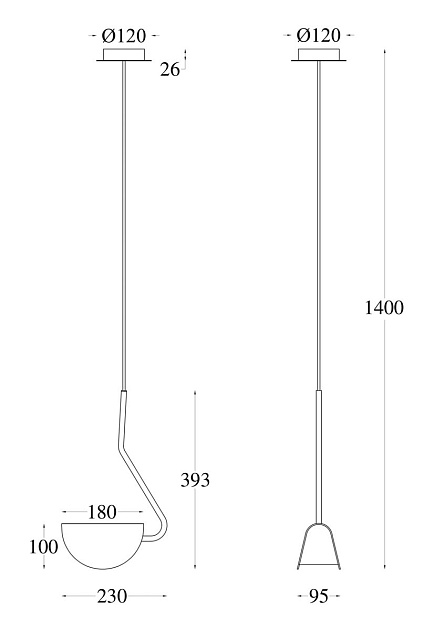 Подвесной светильник Maytoni Technical Mollis MOD126PL-01B Фото № 9