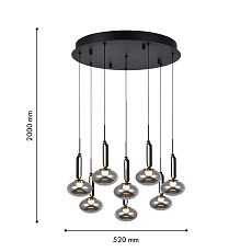 Подвесная светодиодная люстра Favourite Baron 4284-8P 1
