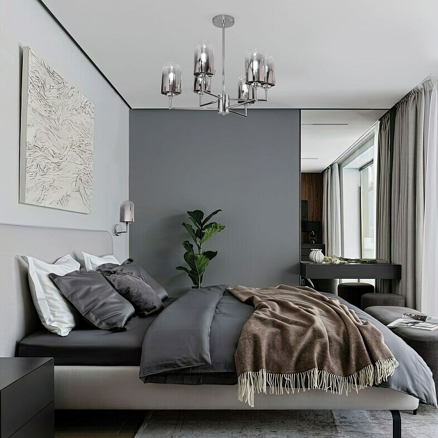 Подвесная люстра Eurosvet Pluto 60156/6 хром Фото № 5