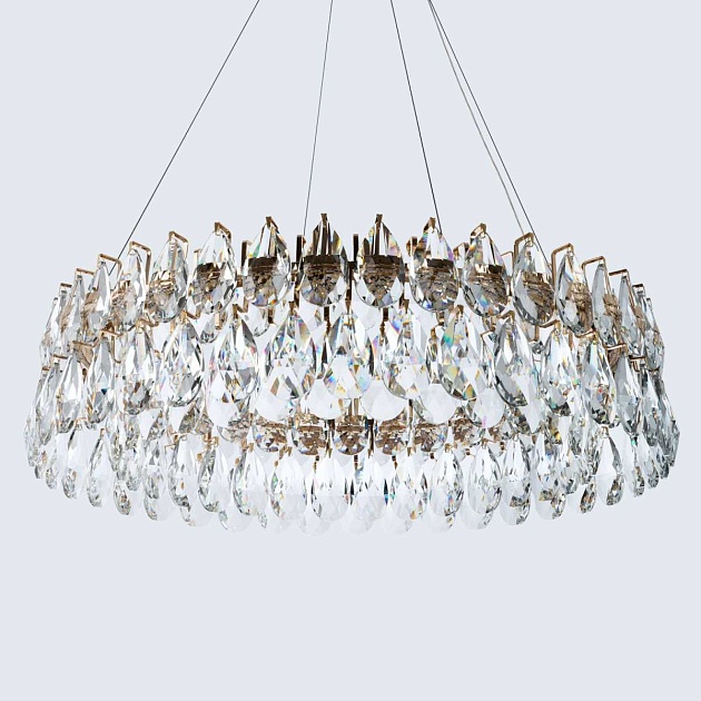 Подвесная светодиодная люстра Modelux Premium ML.6901.800P GD Фото № 3