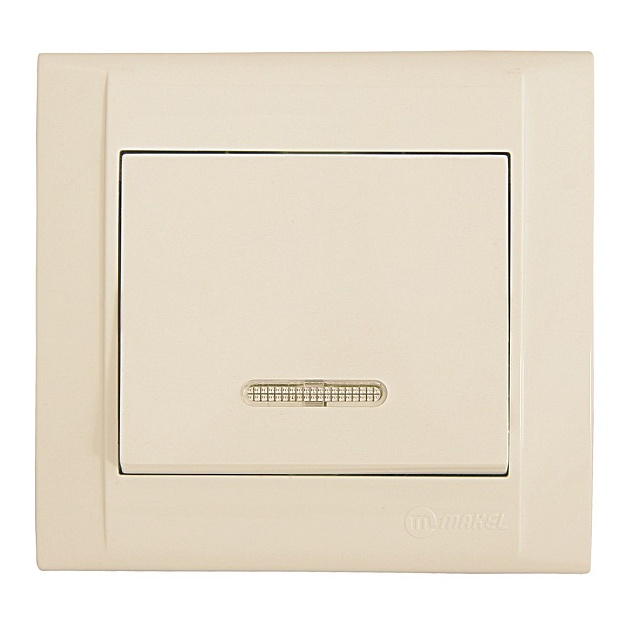 Выключатель проходн. с подсв. Makel Defne 42010025 изображение 1 Выключатель проходн. с подсв. Makel Defne 42010025 Фото № 1