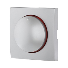 Накладка LK Studio светорегулятора с красной световой индикацией (серебристый металлик) LK60 867203-1 1