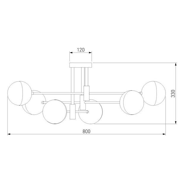 Потолочная люстра Eurosvet Nuvola 70129/6 хром изображение 3 Потолочная люстра Eurosvet Nuvola 70129/6 хром Фото № 3