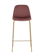Барный стул Stool Group Валенсия SN велюр пыльно-розовый золотые ножки OS-001B HLR-44 gl 1