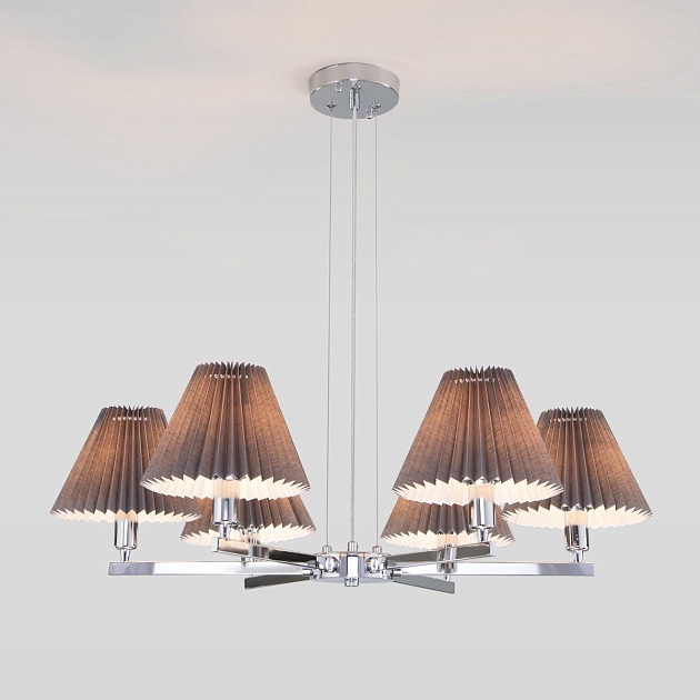 Подвесная люстра Eurosvet Peony 60136/6 хром/графит Фото № 4