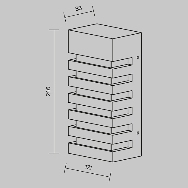 Бра Maytoni Outdoor O034WL-01B изображение 2 Бра Maytoni Outdoor O034WL-01B Фото № 2