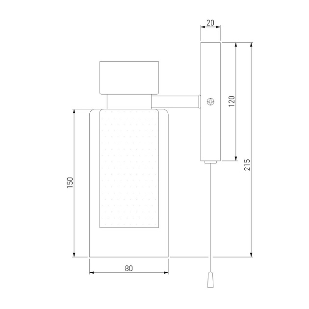 Бра Eurosvet Amado 70115/1 белый изображение 3 Бра Eurosvet Amado 70115/1 белый Фото № 3