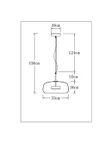Подвесной светодиодный светильник Arte Lamp Padova A2404SP-33AM 1