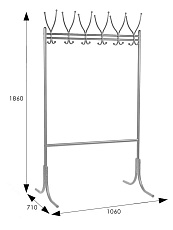 Гардеробная вешалка Мебелик М 11 000256 2