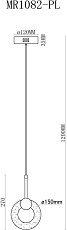 Подвесной светодиодный светильник MyFar Lora MR1082-PL 1