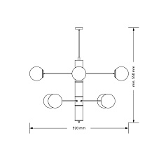 Подвесная люстра KUTEK MOOD Ultimo ULT-ZW-8(Z) 1
